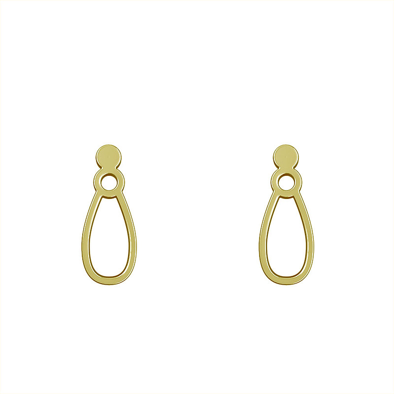 گوشواره طلا مدل حلقه کد GA10314
