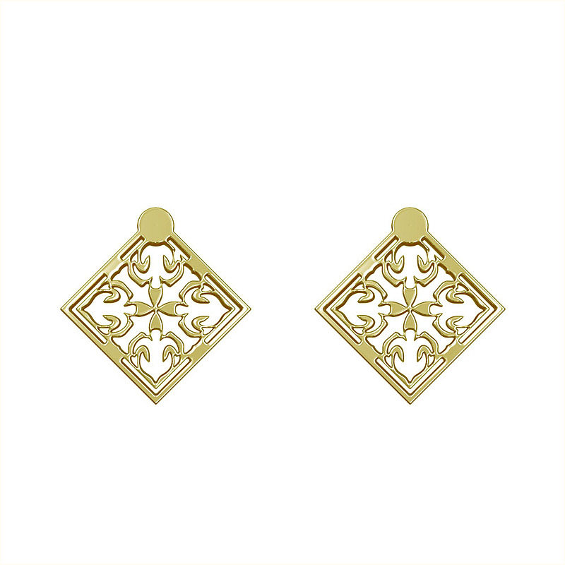 گوشواره طلا مدل اسلیمی کد GA10388