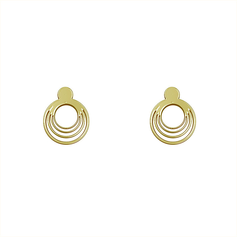 گوشواره طلا مدل دایره کد GA10456