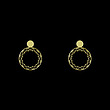 گوشواره طلا مدل دایره کد GA10461
