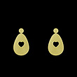 گوشواره طلا مدل قلب کد GA10489