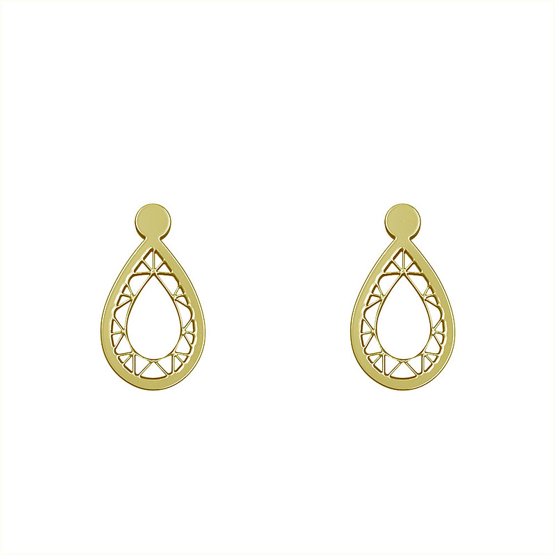 گوشواره طلا مدل اشک کد GA10514