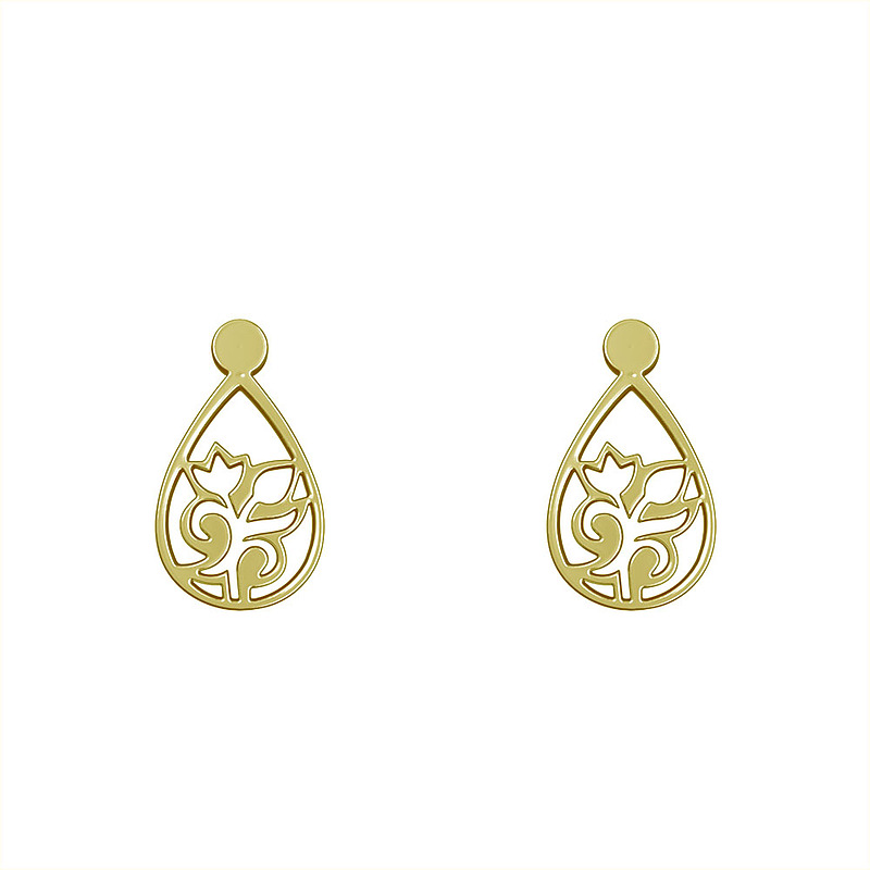 گوشواره طلا مدل گل کد GA10520