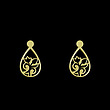 گوشواره طلا مدل گل کد GA10520