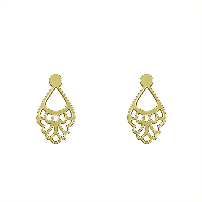 گوشواره طلا مدل هندسی کد GA10652