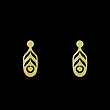 گوشواره طلا مدل هندسی کد GA10653