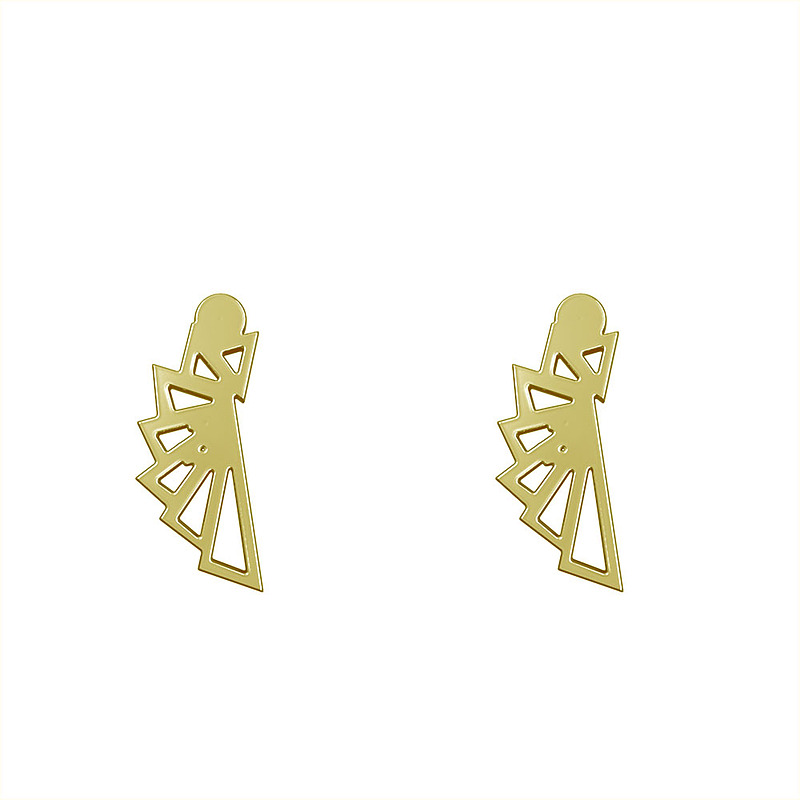 گوشواره طلا مدل هندسی کد GA10708