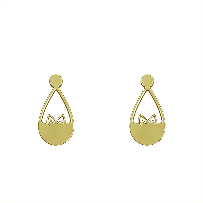 گوشواره طلا مدل اشک کد GA10734