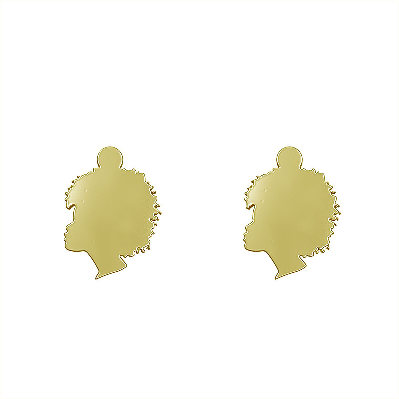 گوشواره طلا مدل نیم رخ پسر کد GA10745