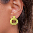 گوشواره طلا مدل دایره کد GA10785