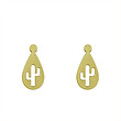 گوشواره طلا مدل کاکتوس کد GA10810