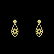 گوشواره طلا مدل گل کد GA10826