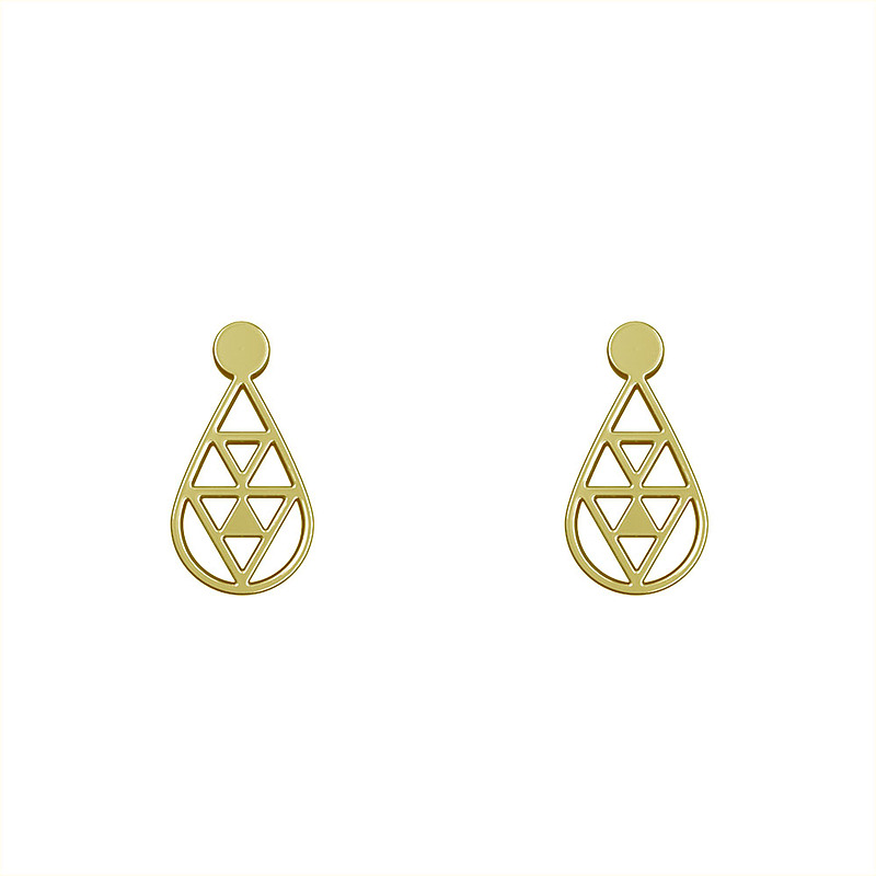 گوشواره طلا مدل اشک کد GA10874