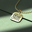 گردنبند طلا 18 عیار زنانه مدوپد مدل یا باقر آل الله کد O1032