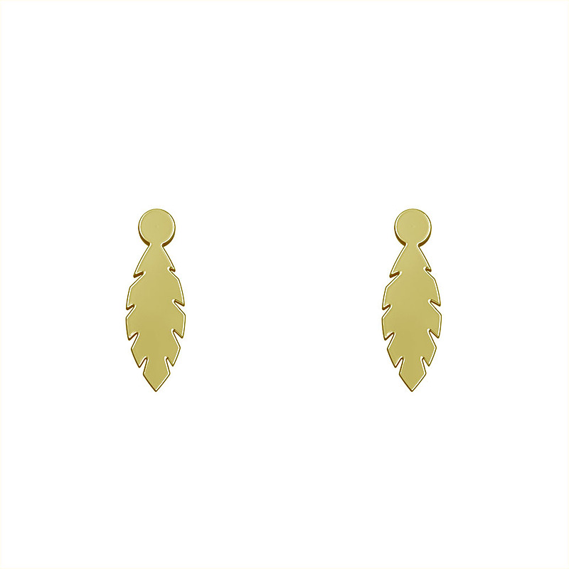 گوشواره طلا مدل برگ کد GA10898