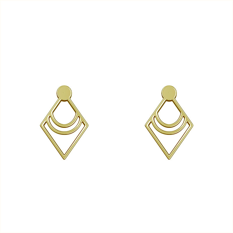 گوشواره طلا مدل لوزی کد GA11015