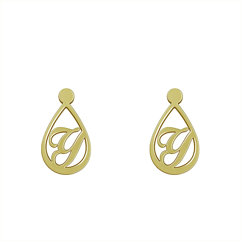 گوشواره طلا مدل حرف y کد GA11248