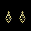 گوشواره طلا مدل لوزی کد GA11276