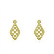 گوشواره طلا مدل لوزی کد GA11296