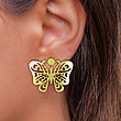 گوشواره طلا مدل پروانه کد GA11356