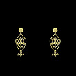 گوشواره طلا مدل اسلیمی کد GA11364