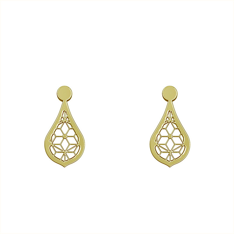 گوشواره طلا مدل هندسی کد GA11484