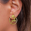 گوشواره طلا مدل گوزن کد GA11595