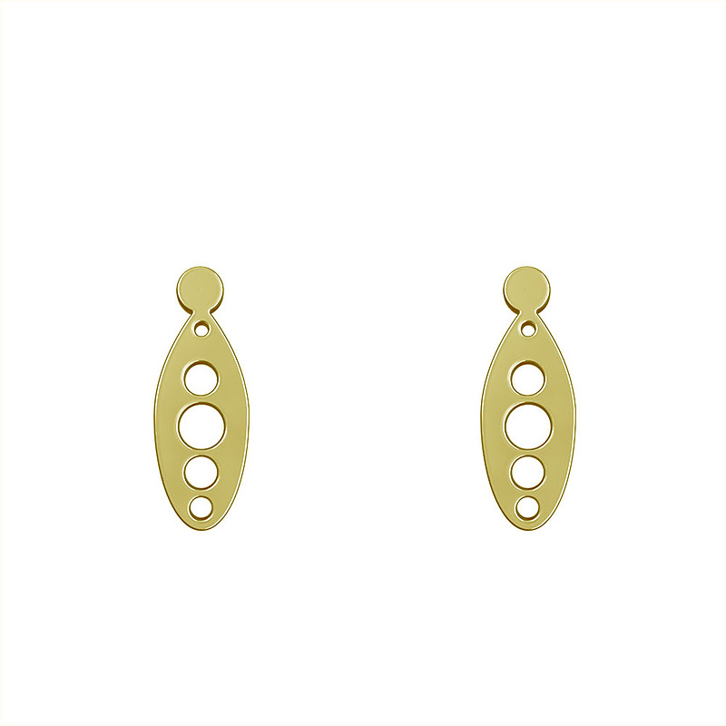 گوشواره طلا مدل هندسی کد GA11635