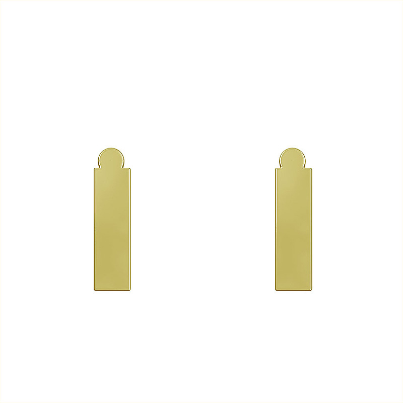 گوشواره طلا مدل مستطیل کد GA11804