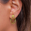 گوشواره طلا مدل اشک کد GA11874