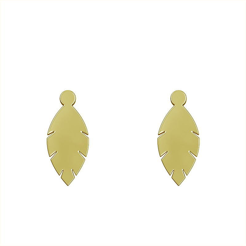 گوشواره طلا مدل برگ کد GA12023