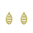 گوشواره طلا مدل بیضی کد GA12108