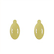 گوشواره طلا مدل هندسی کد GA12154
