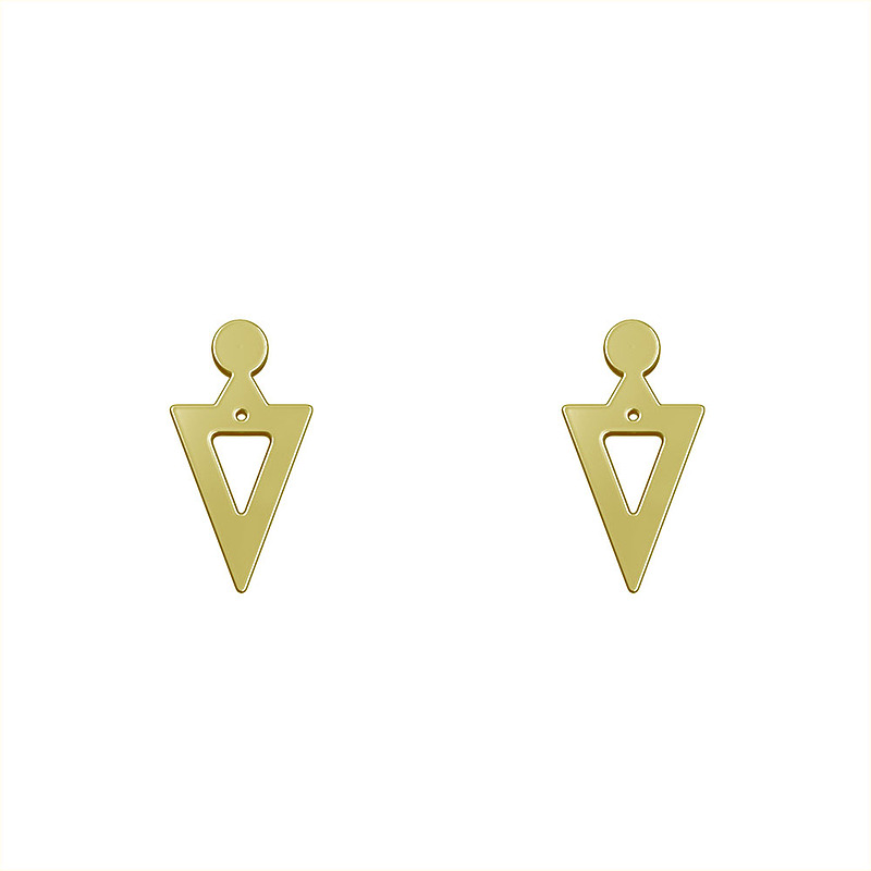 گوشواره طلا مدل مثلث کد GA12185