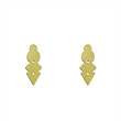 گوشواره طلا مدل دایره لوزی مثلث کد GA12263