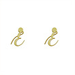 گوشواره طلا مدل حرف e کد GA12299