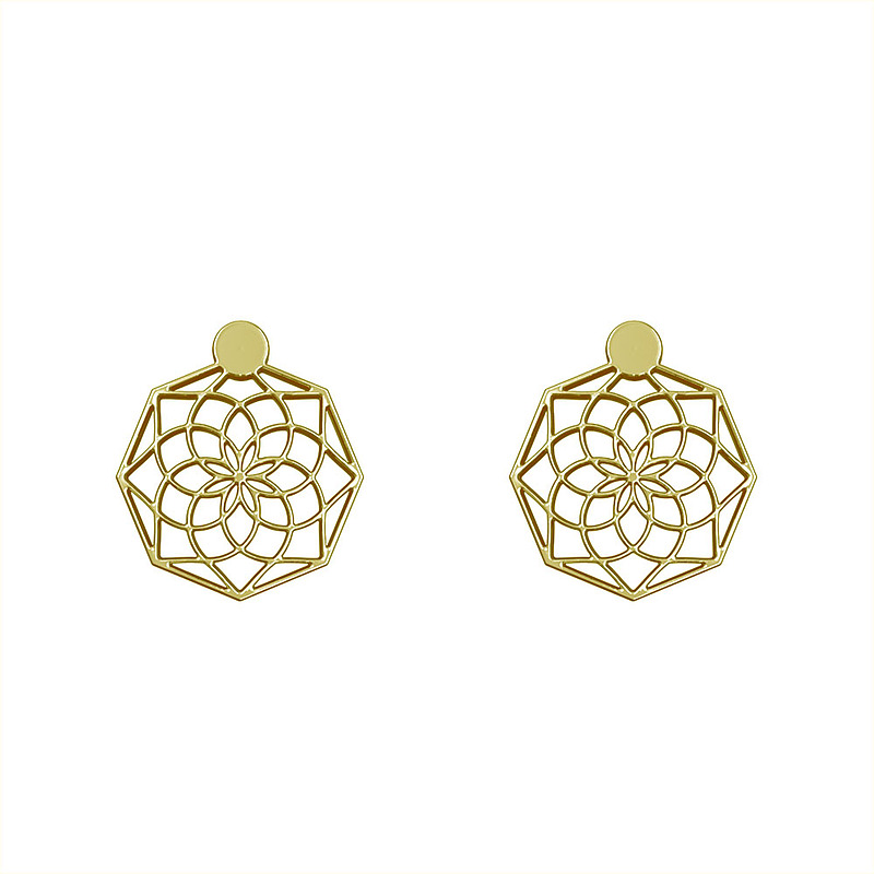 گوشواره طلا مدل هندسی کد GA12358