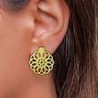 گوشواره طلا مدل اسلیمی کد GA12369