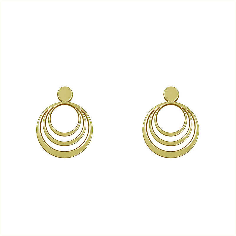گوشواره طلا مدل دایره کد GA12483