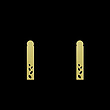 گوشواره طلا مدل مستطیل کد GA12667