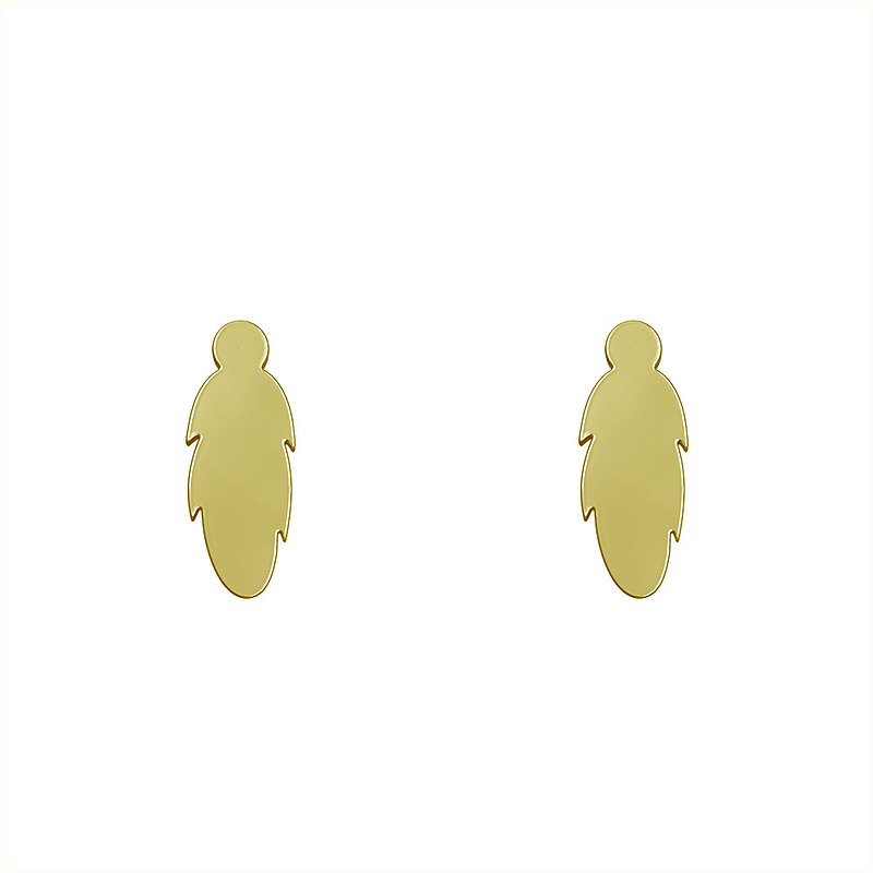 گوشواره طلا مدل پر کد GA12692