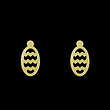 گوشواره طلا مدل بیضی کد GA12703