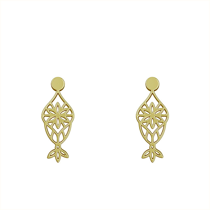 گوشواره طلا مدل اسلیمی کد GA12771