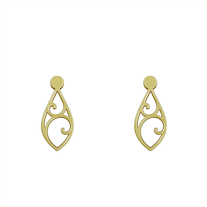 گوشواره طلا مدل اشک کد GA12879