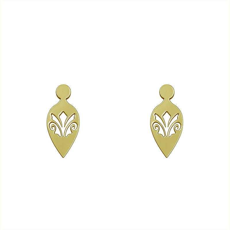 گوشواره طلا مدل هندسی کد GA13267