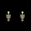 گوشواره طلا مدل هندسی کد GA13287