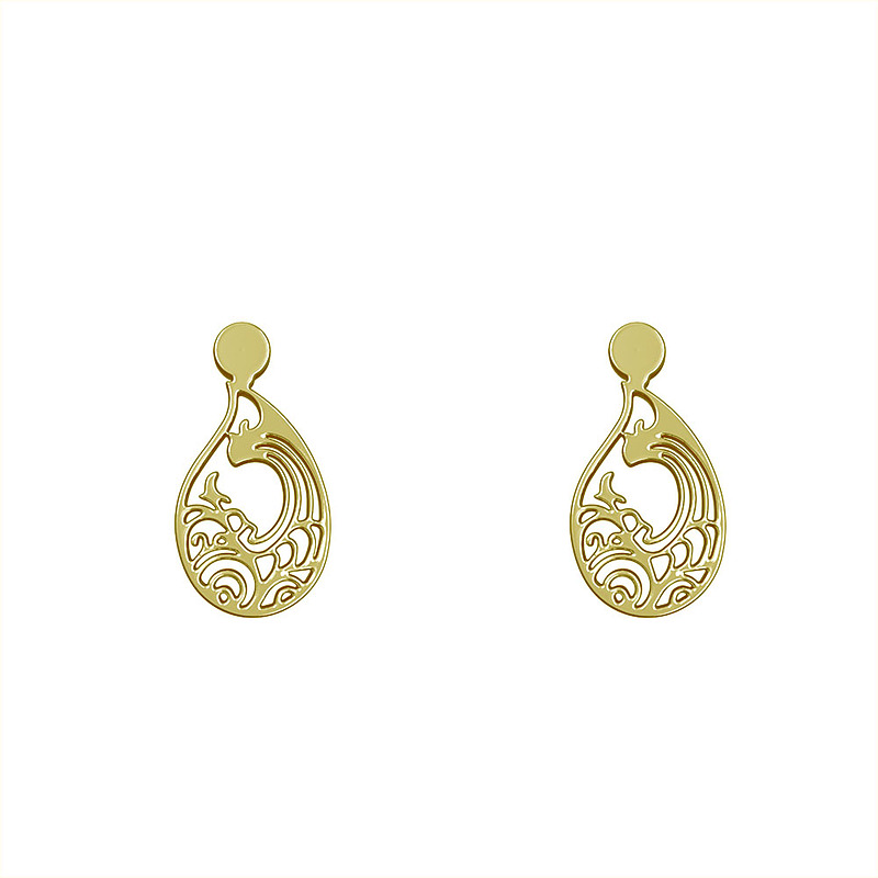 گوشواره طلا مدل هندسی کد GA13942