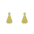گوشواره طلا مدل مثلث کد GA14292