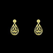 گوشواره طلا مدل هندسی کد GA14464