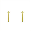 گوشواره طلا مدل مستطیل کد GA14920